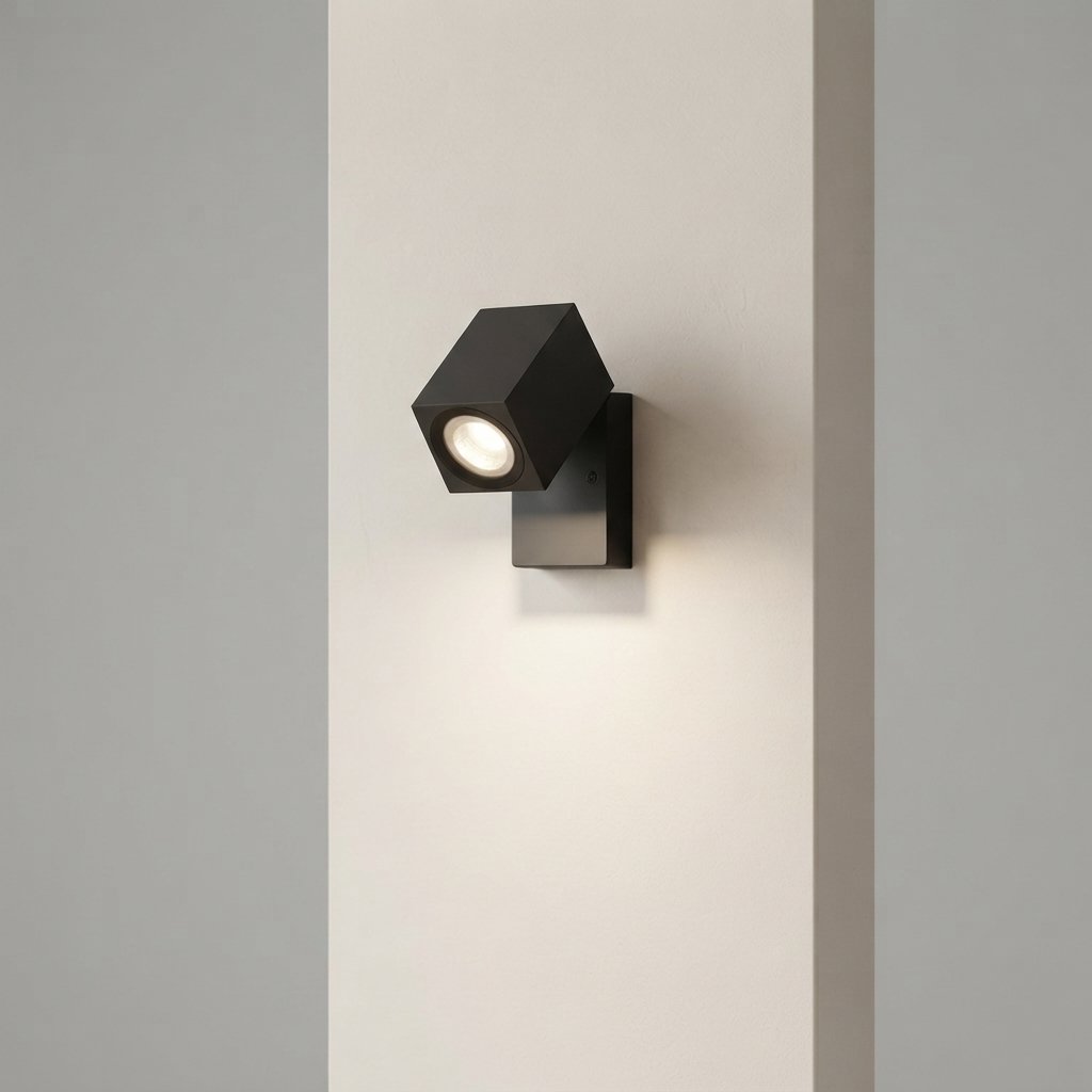 Outdoor Wall Spotlight, Adjustable Aluminium, IP65, 5W LED