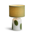 Pixie Rechargeable Table Lamp, Green Polka Dot