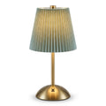 Rechargeable LED Touch Table Lamp, Duck Egg & Brass