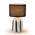 Rechargeable Table Lamp, Black & White Stripe