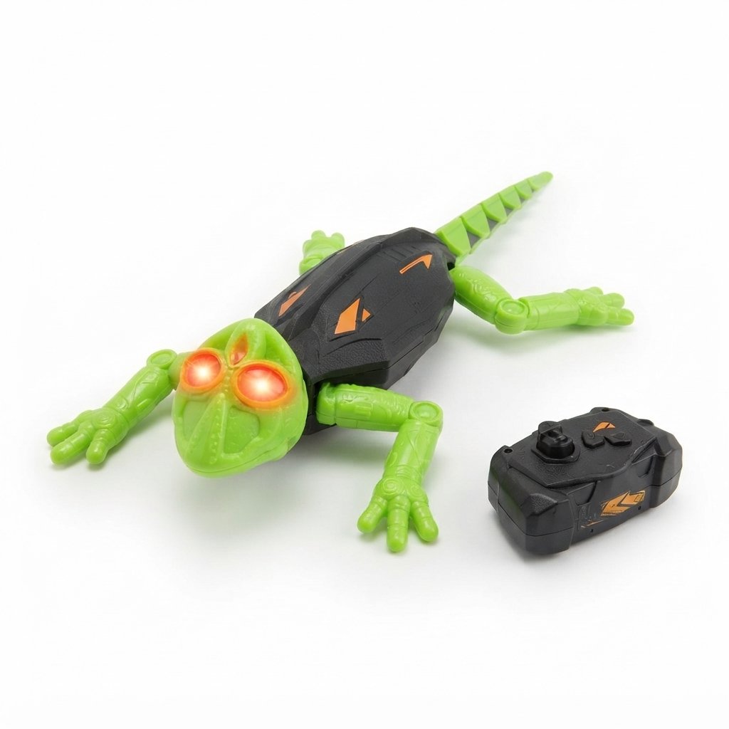 Remote Control Wall-Climbing Lizard Toy with LED Eyes