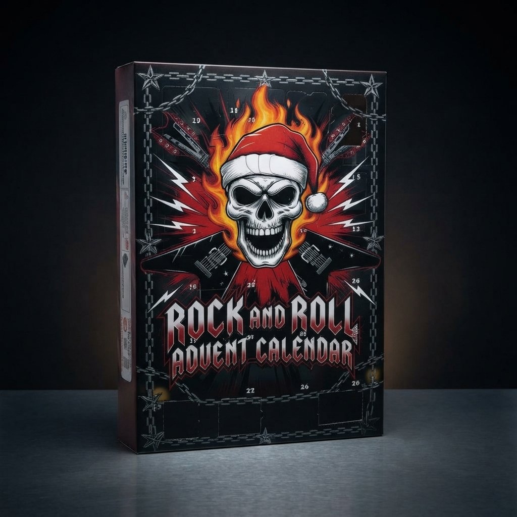 Rock and Roll Advent Calendar with 24 Mini Figures