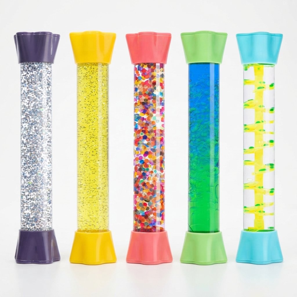 Sensory Motion Tubes – Liquid Glitter & Bubble Set