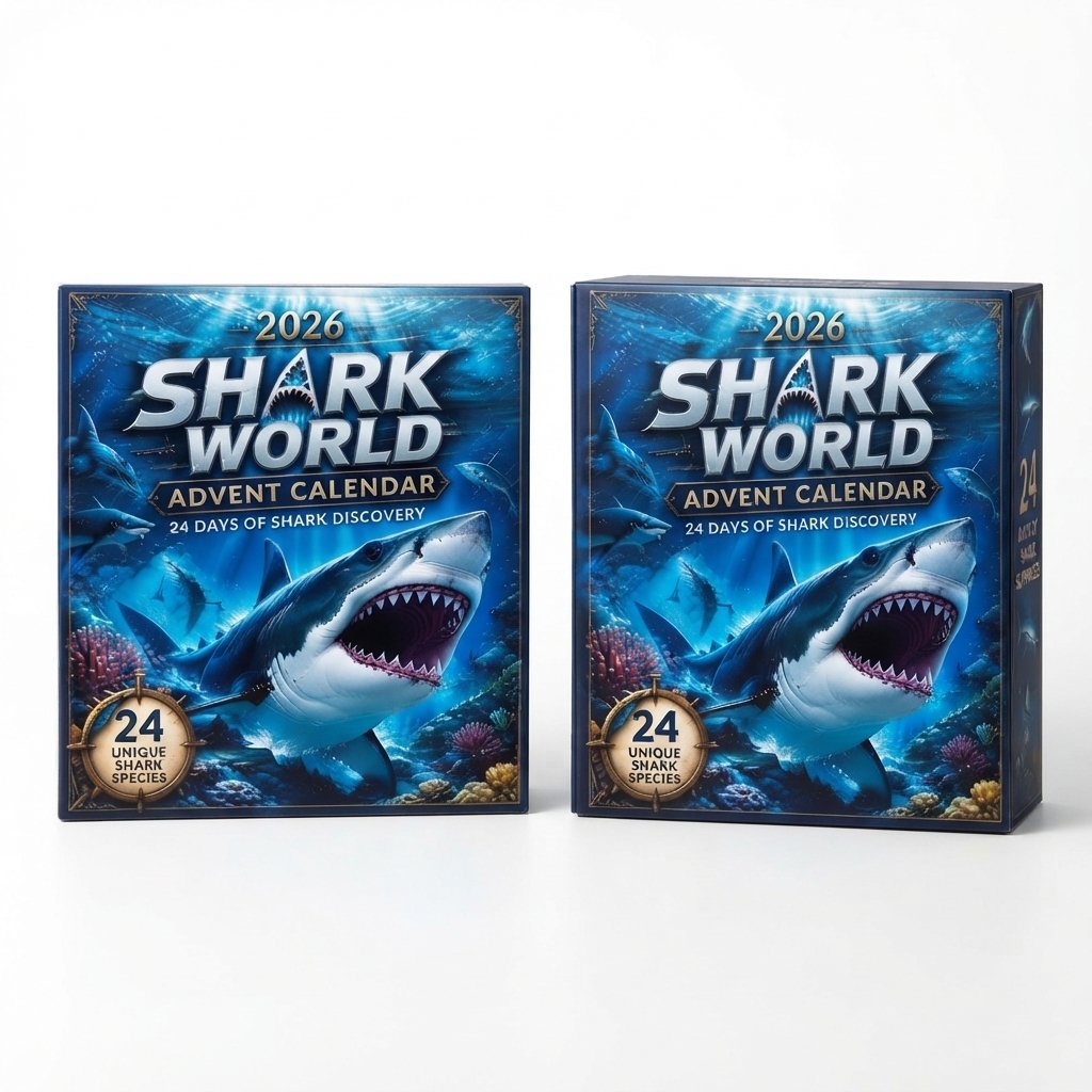 Shark Advent Calendar with 24 Collectible Figures