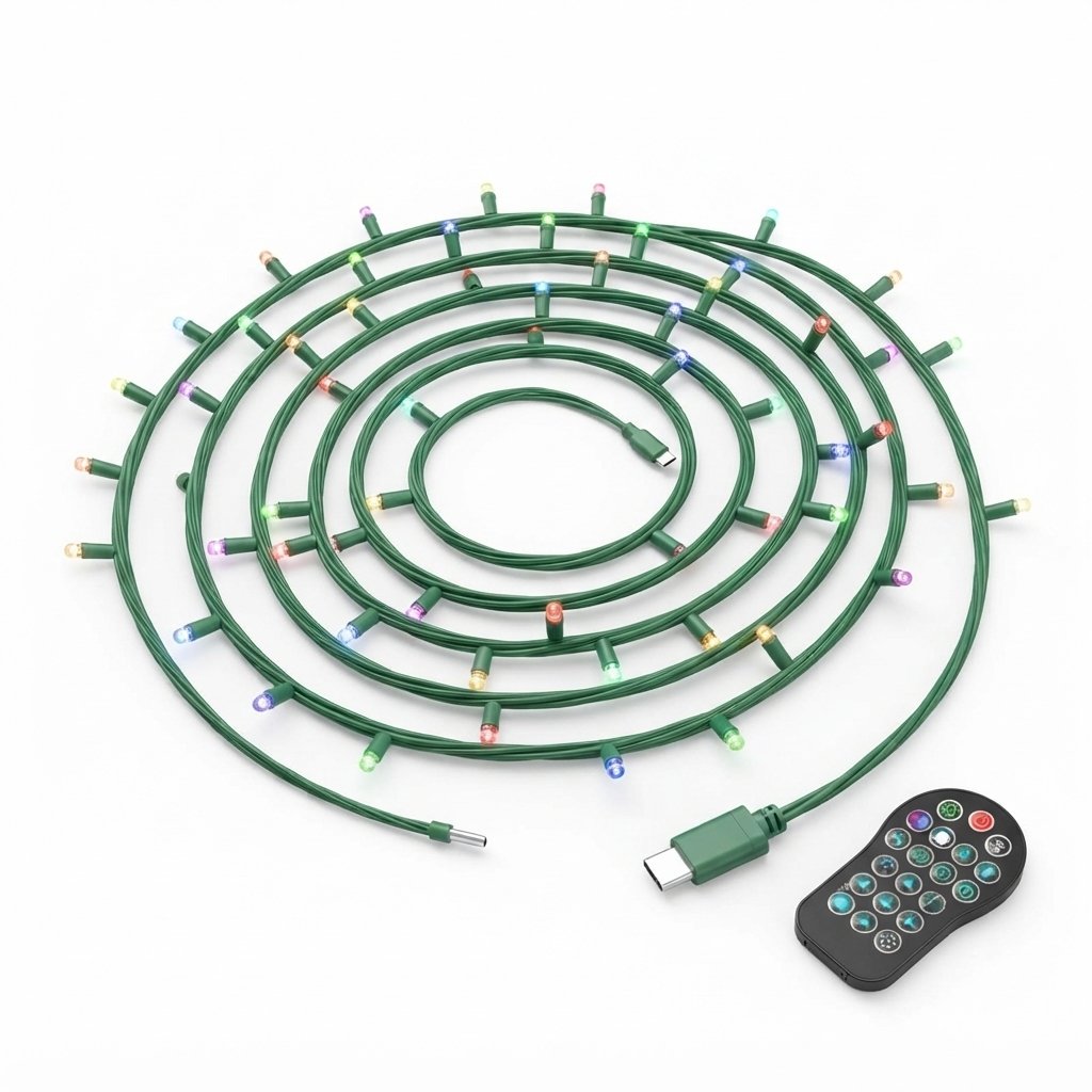Smart RGB Christmas Tree Lights, 400 LEDs, App & Remote
