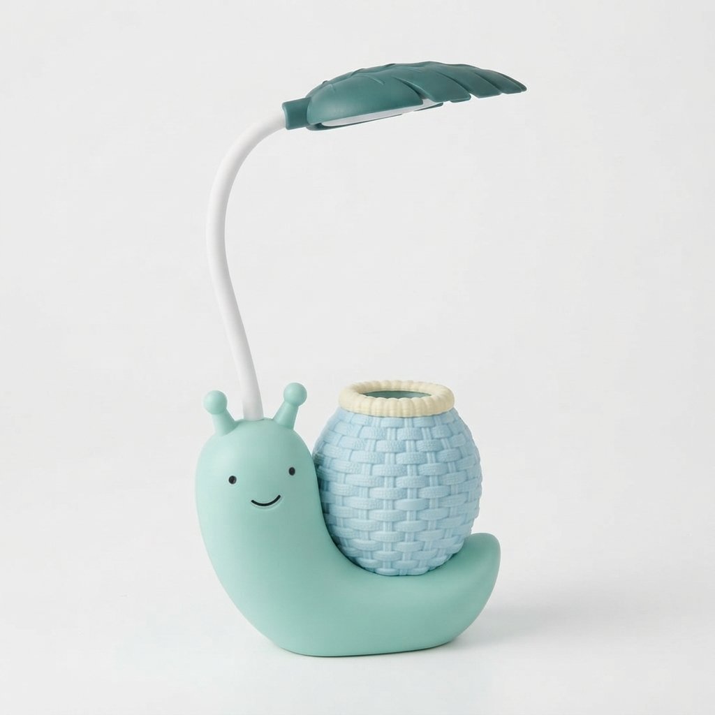 Snail LED Desk Lamp with Pen Holder for Kids