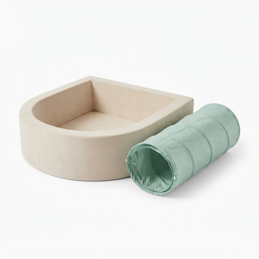 Soft Play Tunnel & Ball Pit Bundle for Toddlers