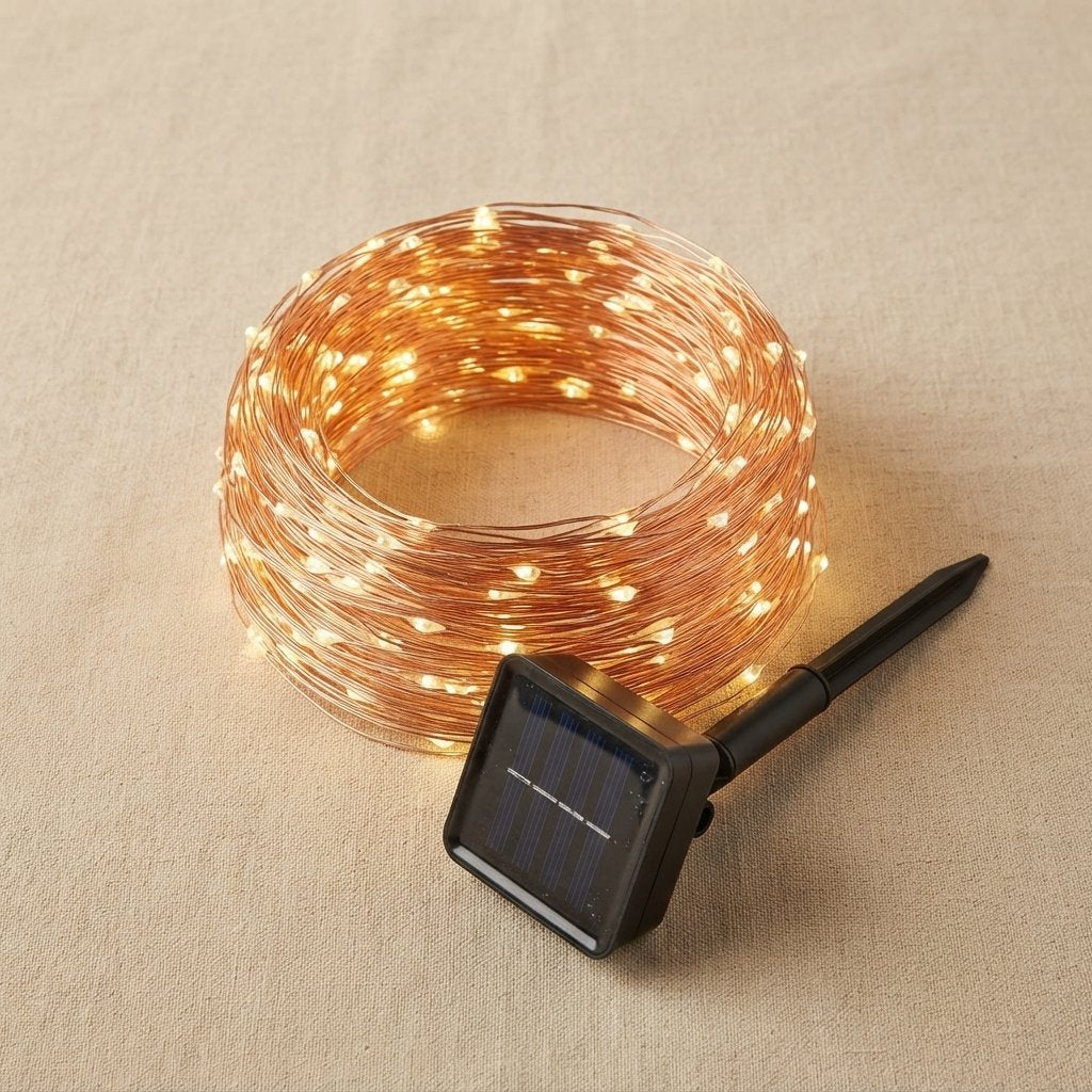 Solar Fairy Lights Outdoor, Waterproof LED String Lights