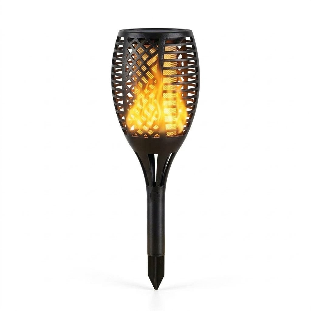 Solar Garden Torch Light with Flickering Flame Effect – Outdoor Pathway and Yard Decoration