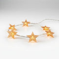 Star LED String Lights with Timer, Warm White, 6 Stars