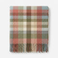 Tartan Wool Throw in Autumn Check