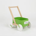Wooden Baby Push Walker with Toy Tray – Green