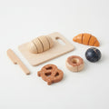Wooden Bread Cutting Play Set for Toddlers