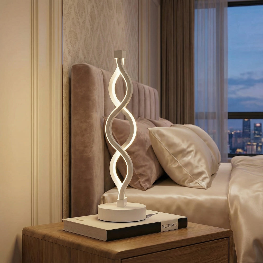 SpiralGlow Adjustable LED Table Lamp