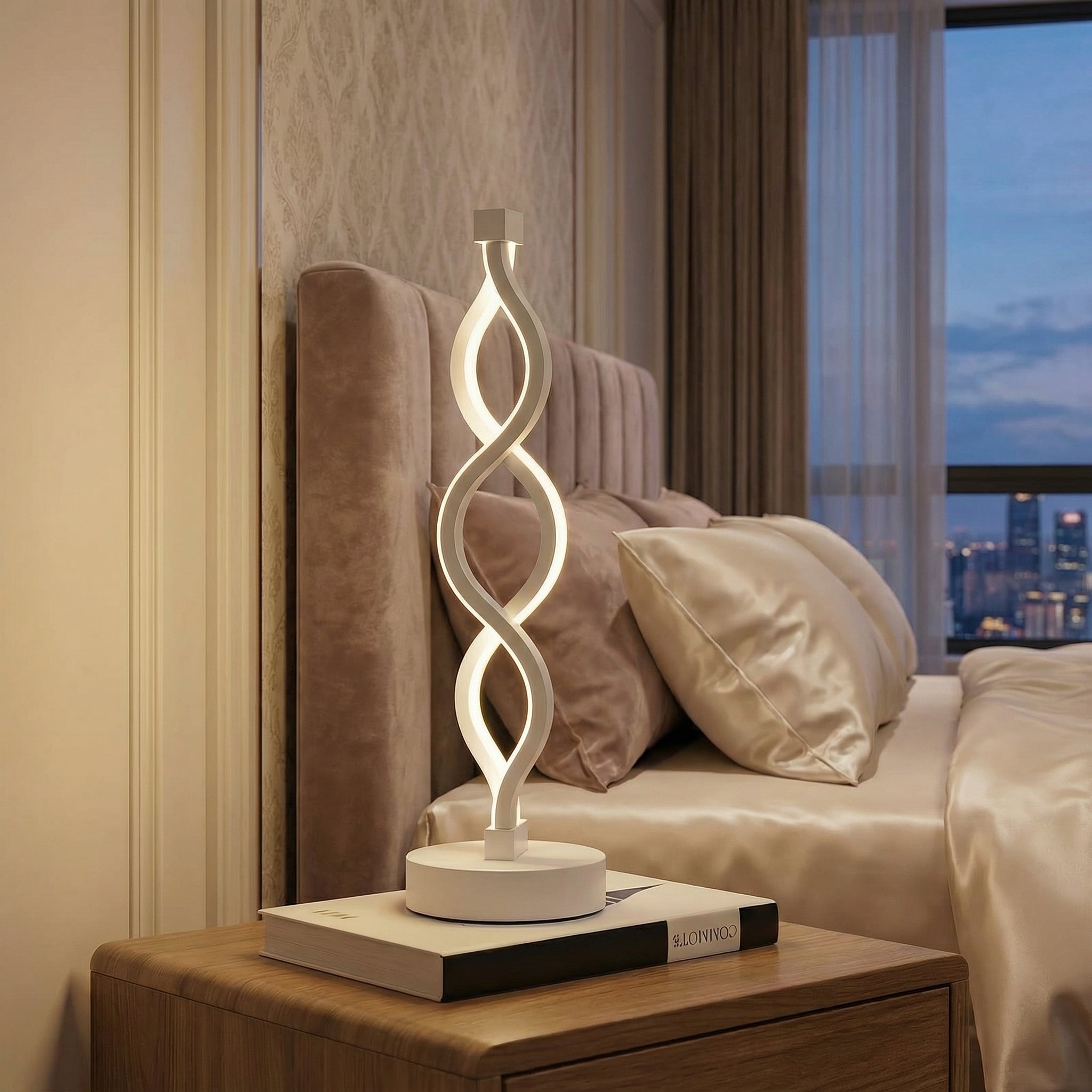 SpiralGlow Adjustable LED Table Lamp