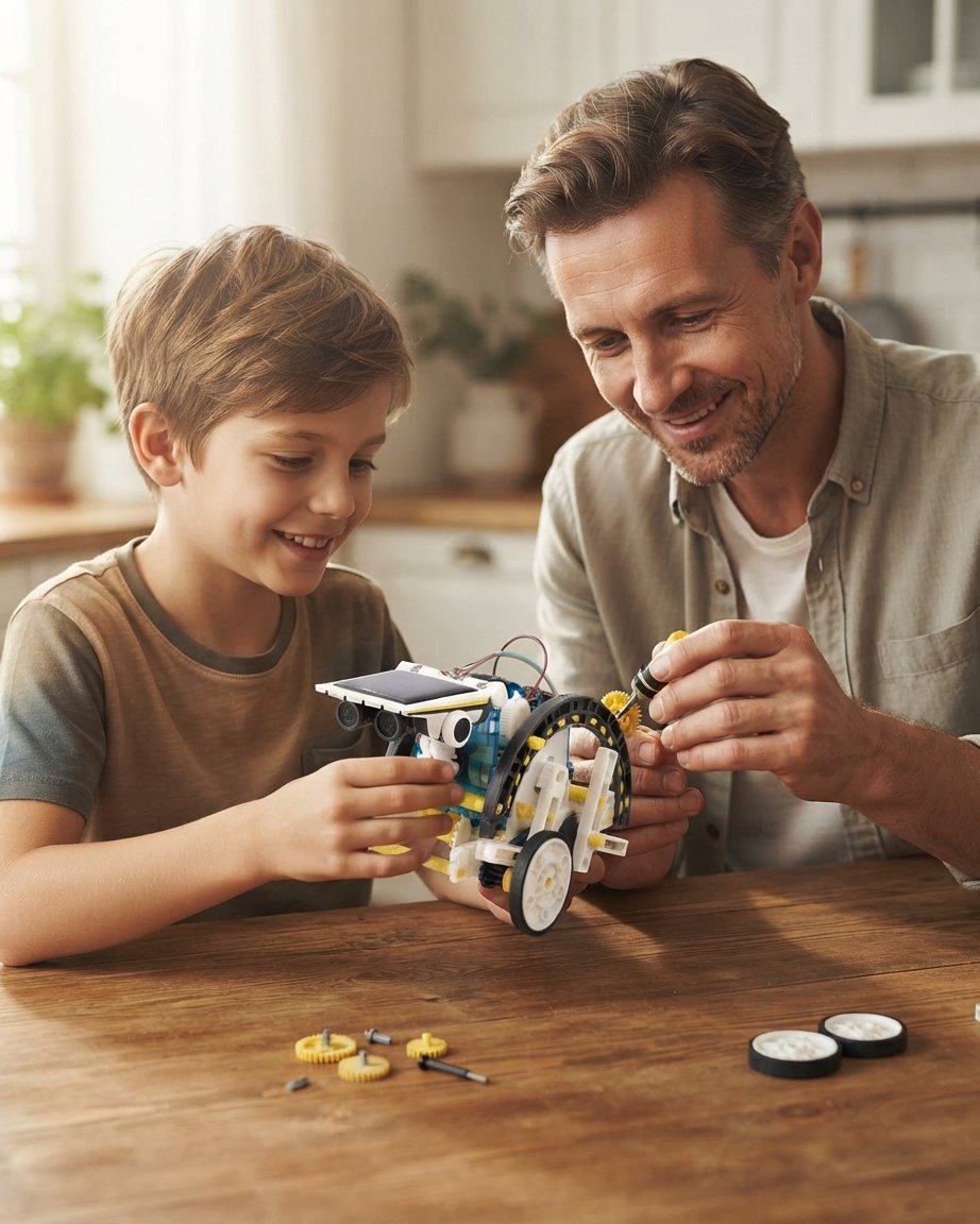 13-in-1 Solar Robot Building Kit for Kids – 190 Pieces