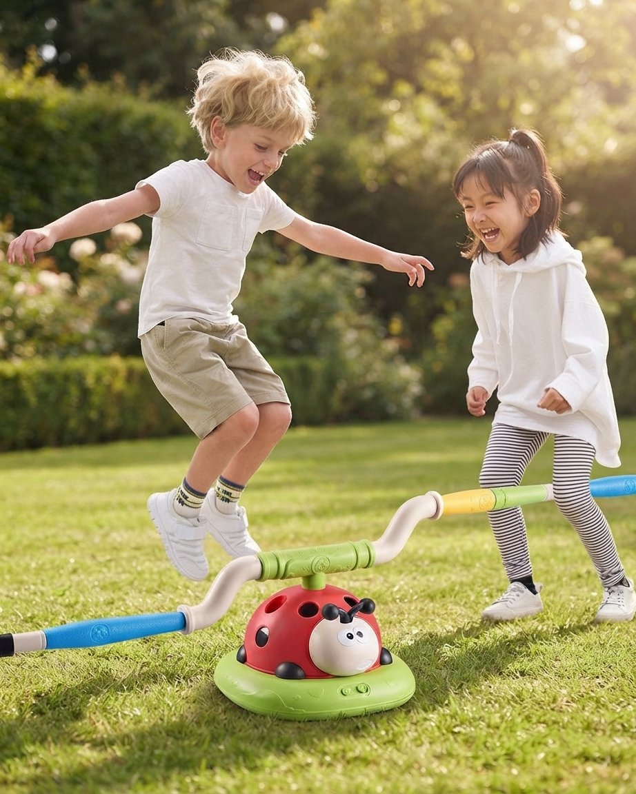 3-in-1 Active Play Set – Stomp Rocket, Ring Toss & Skip