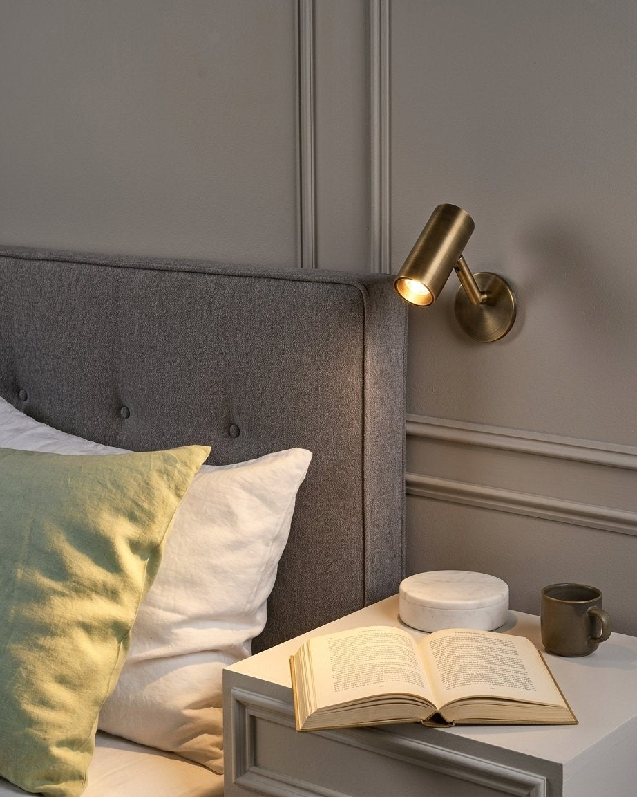 Adjustable LED Wall Reading Lamp with Cylindrical Head
