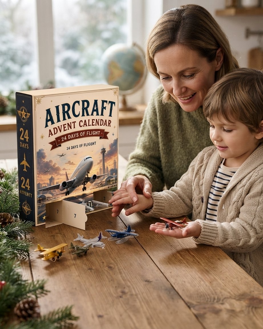 Aircraft Advent Calendar with 24 Collectable Plane Models