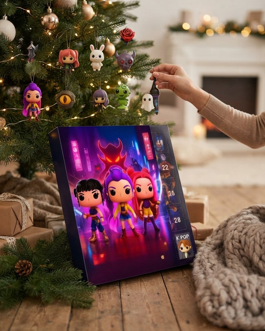 Anime K-Pop Advent Calendar with 24 Mini Figures
