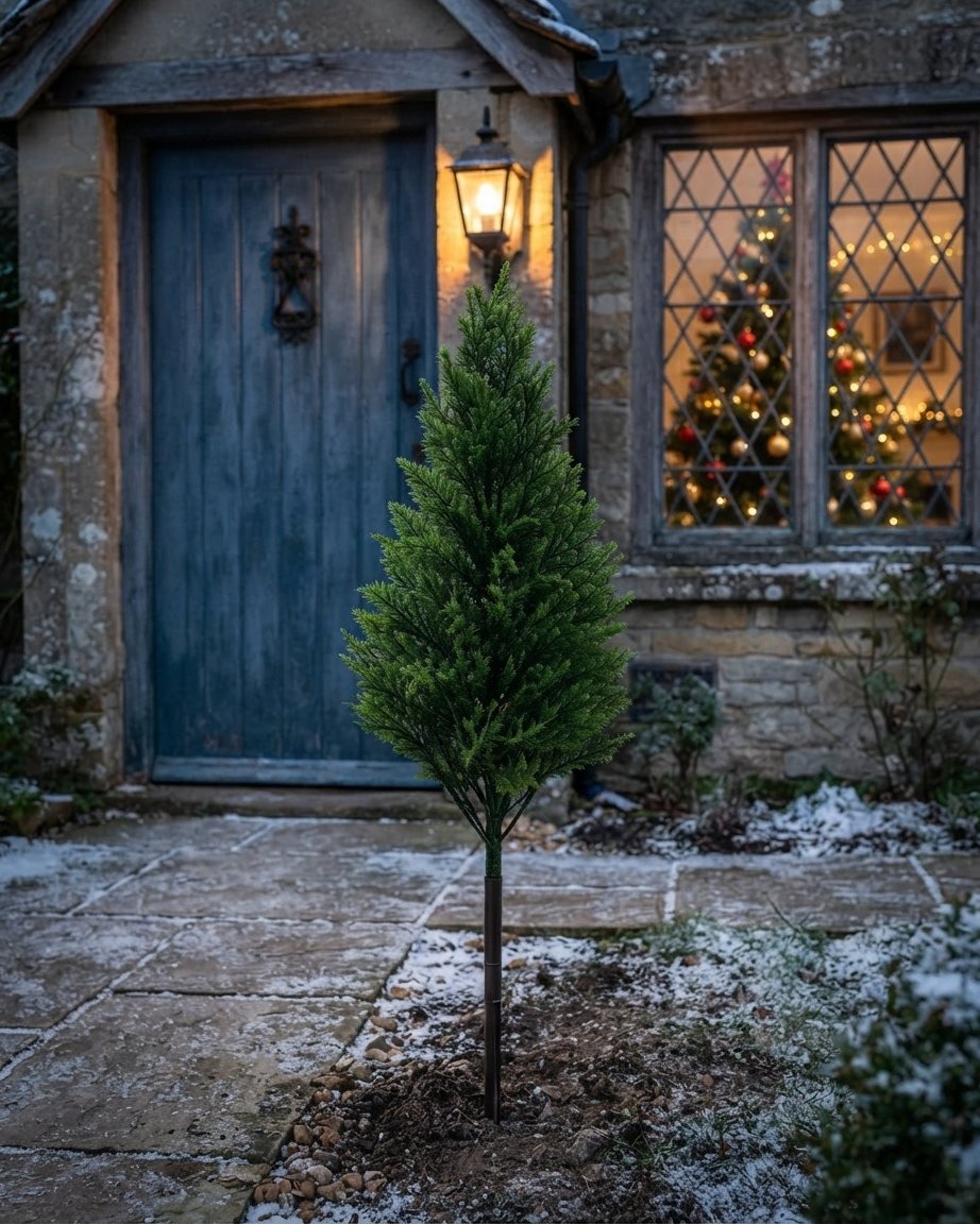 Artificial Outdoor Christmas Tree with Realistic Foliage