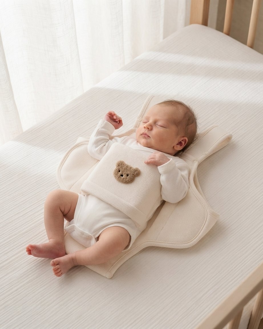 Baby Anti-Roll Sleep Positioner with Bear Detail
