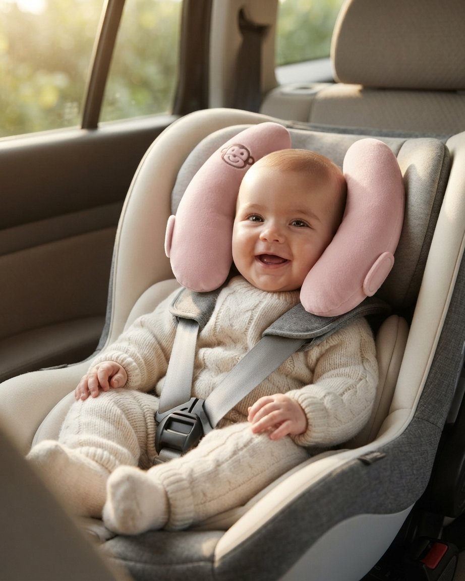 Baby Head Support Pillow for Car Seat and Pram