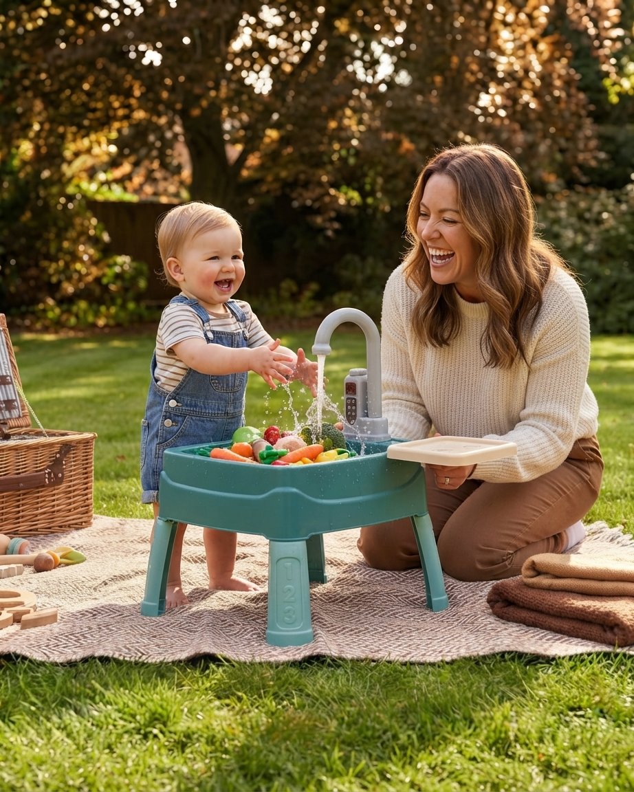 Children's Water Activity Table with Working Tap