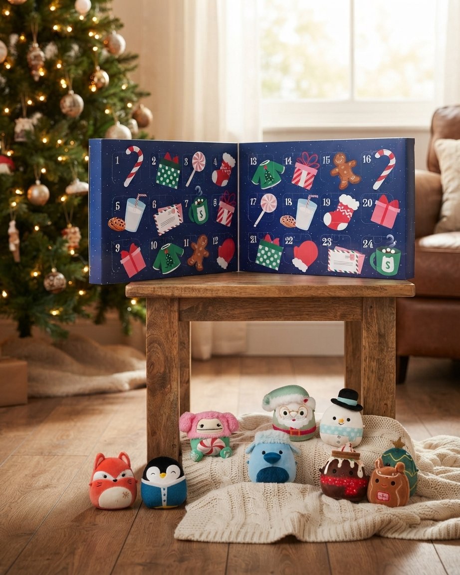 Christmas Advent Calendar with 24 Collectible Plush Figures