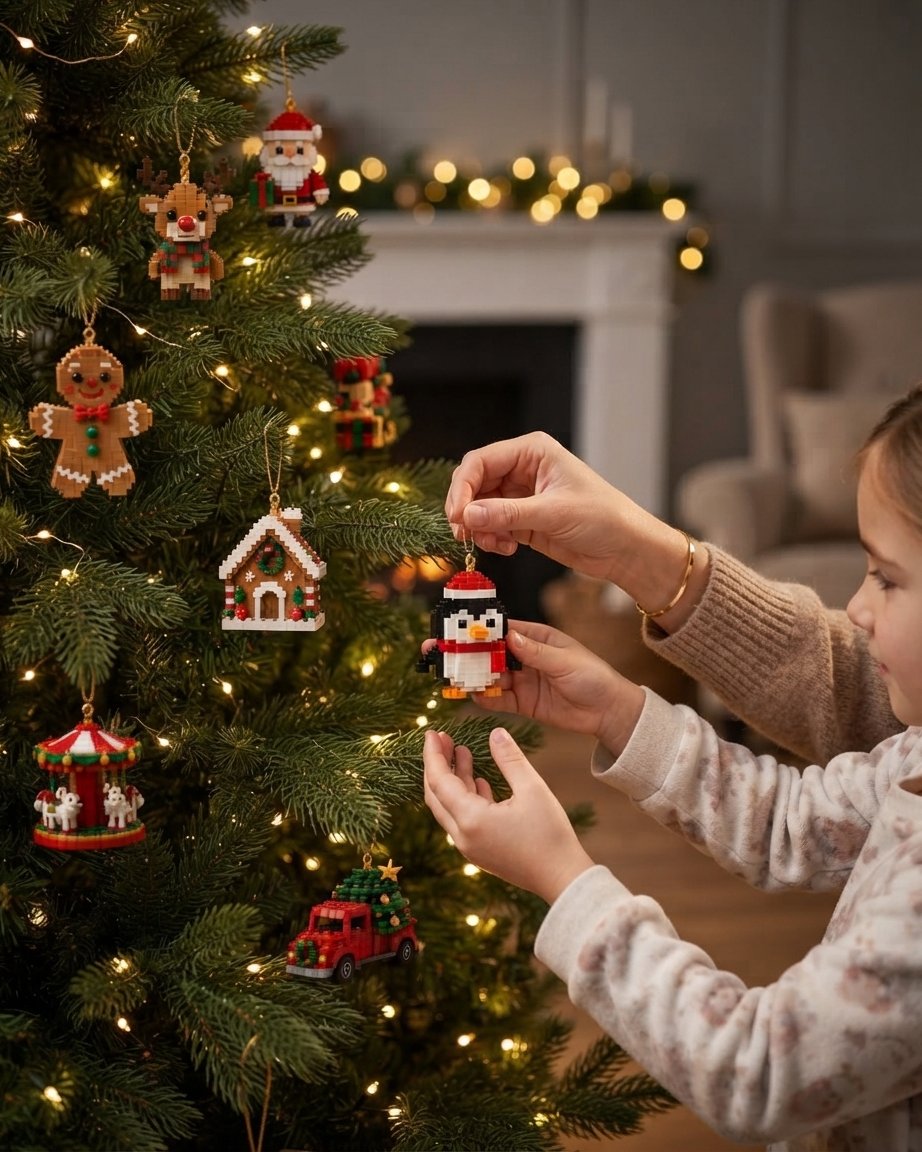Christmas Brick Ornament Advent Calendar – 24 Mini Builds