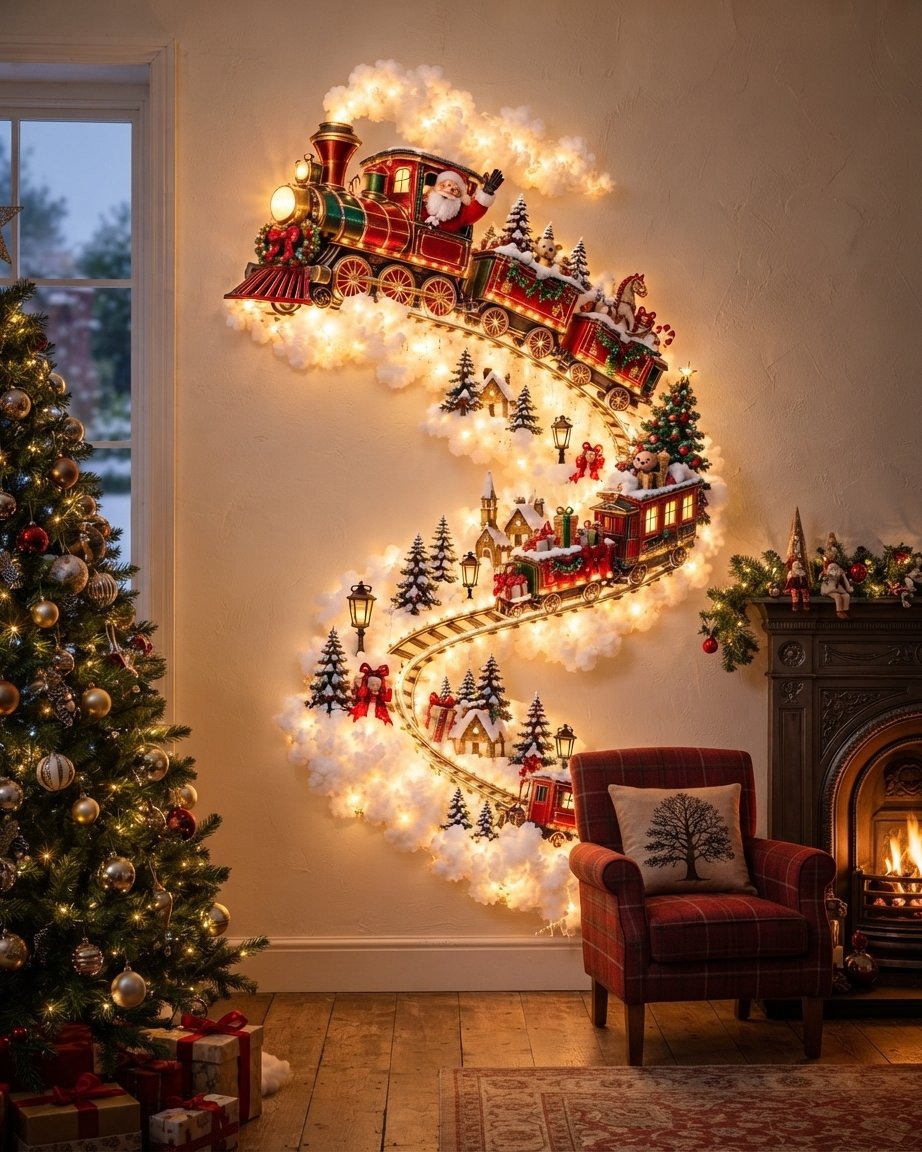 Christmas Magic Trail LED Wall Decoration Scene