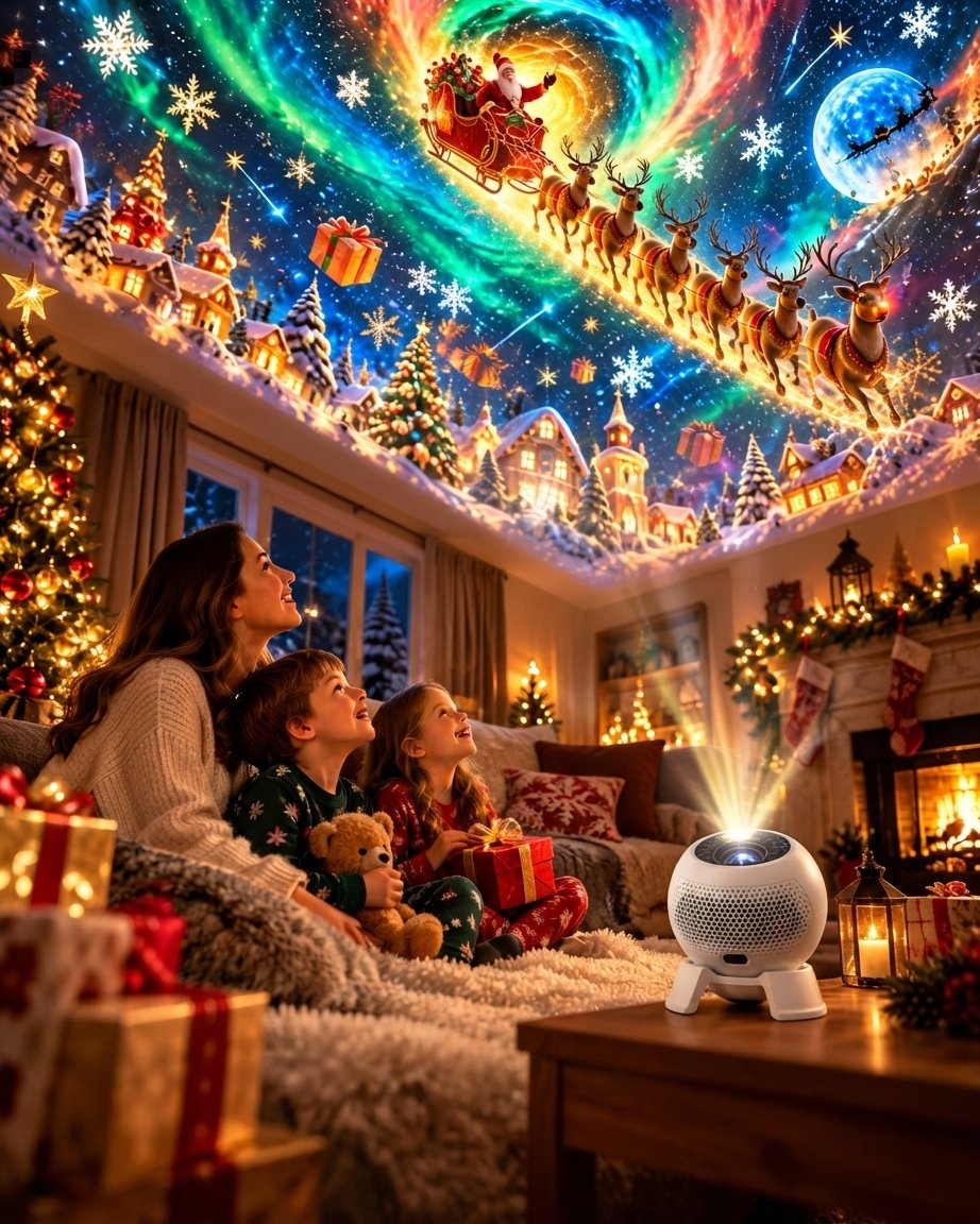 Christmas Scene Projector Light for Festive Home Decor