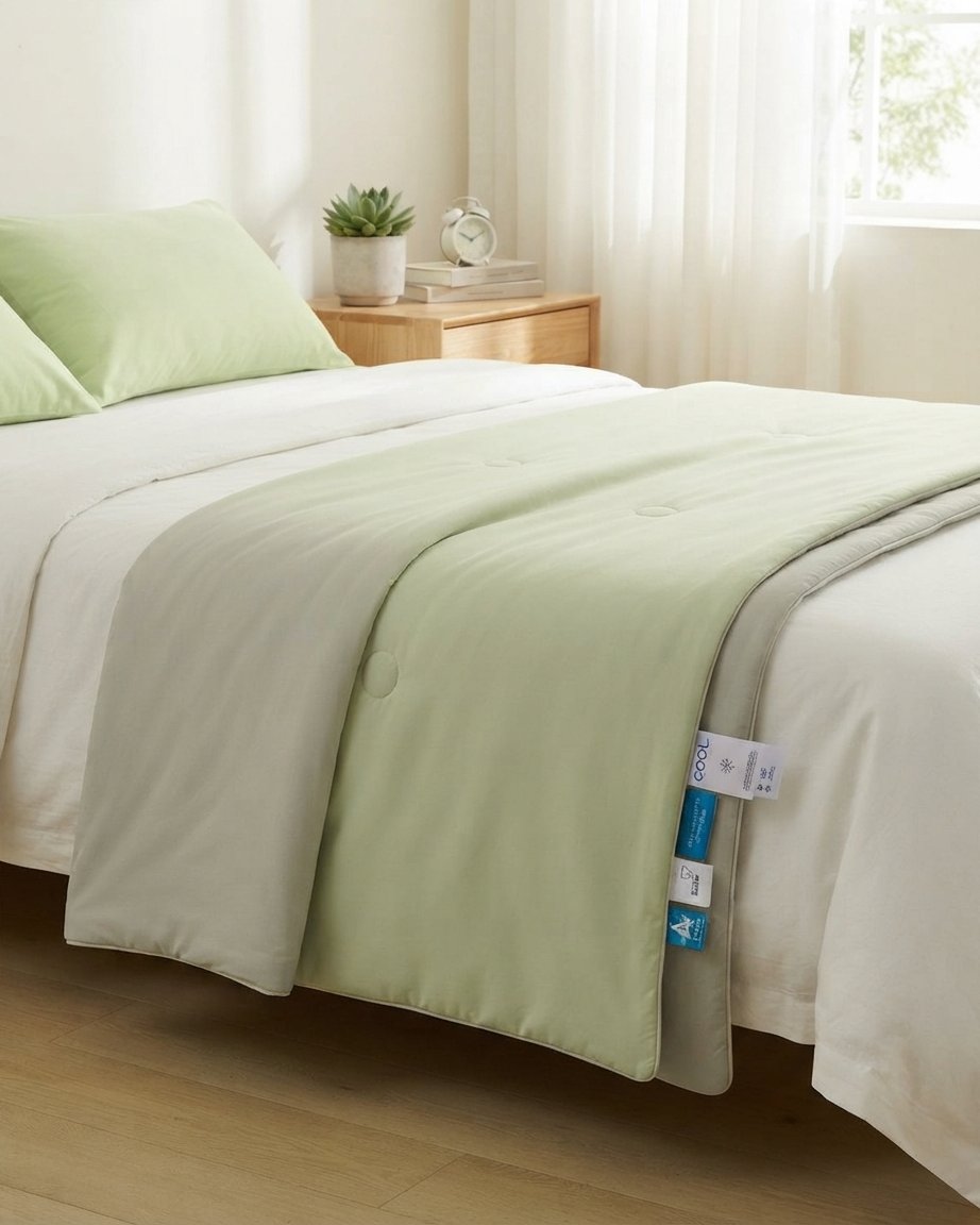 Cooling Summer Blanket, Breathable Lightweight Comforter