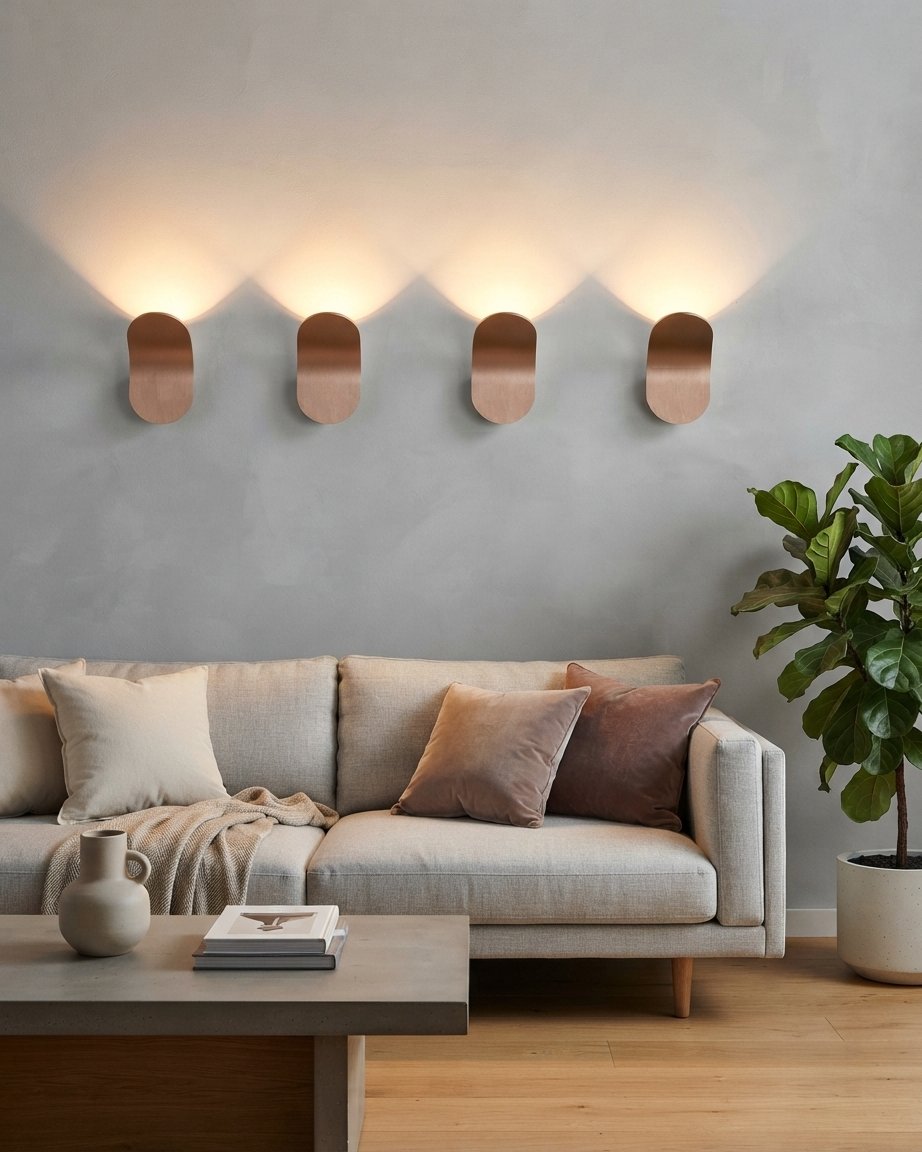 Curved LED Wall Light, Minimalist Metal Sconce
