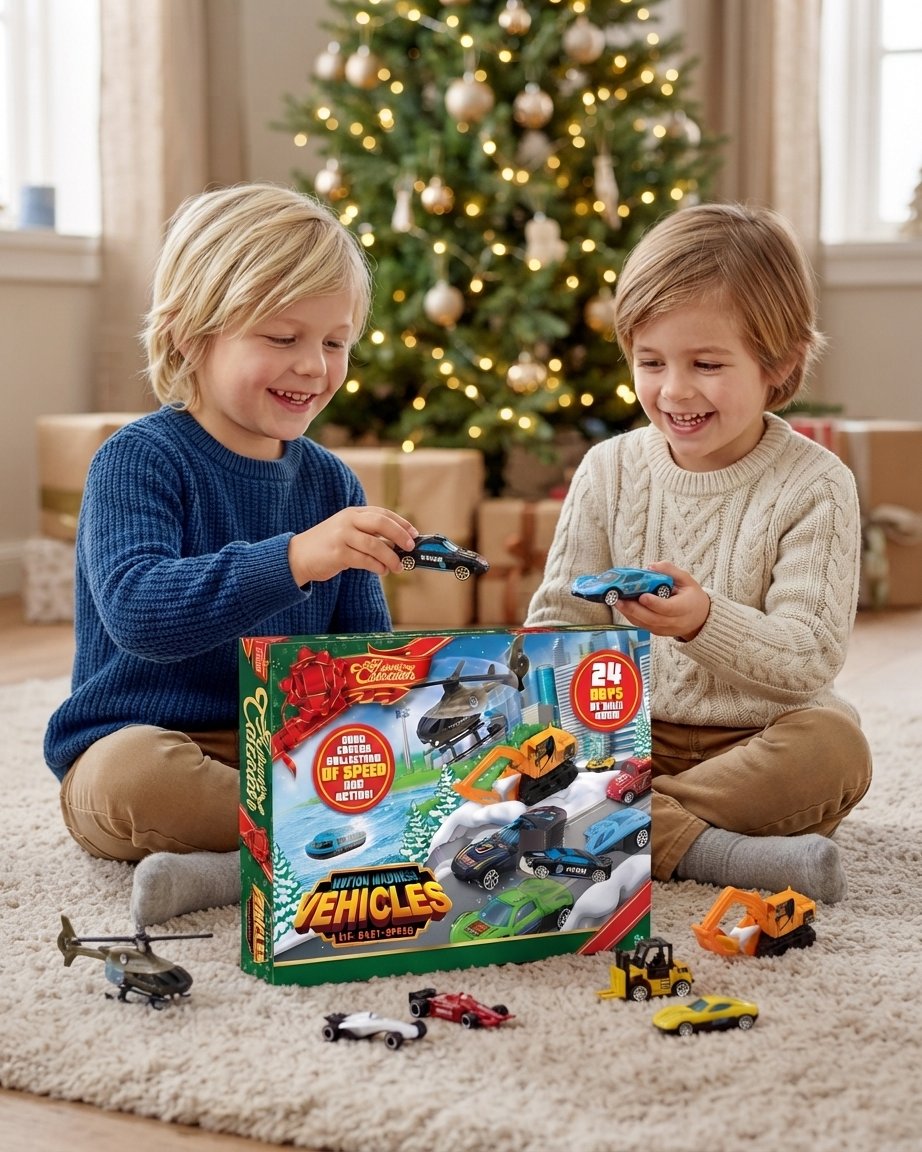 Die-Cast Vehicle Advent Calendar – 24 Toy Cars