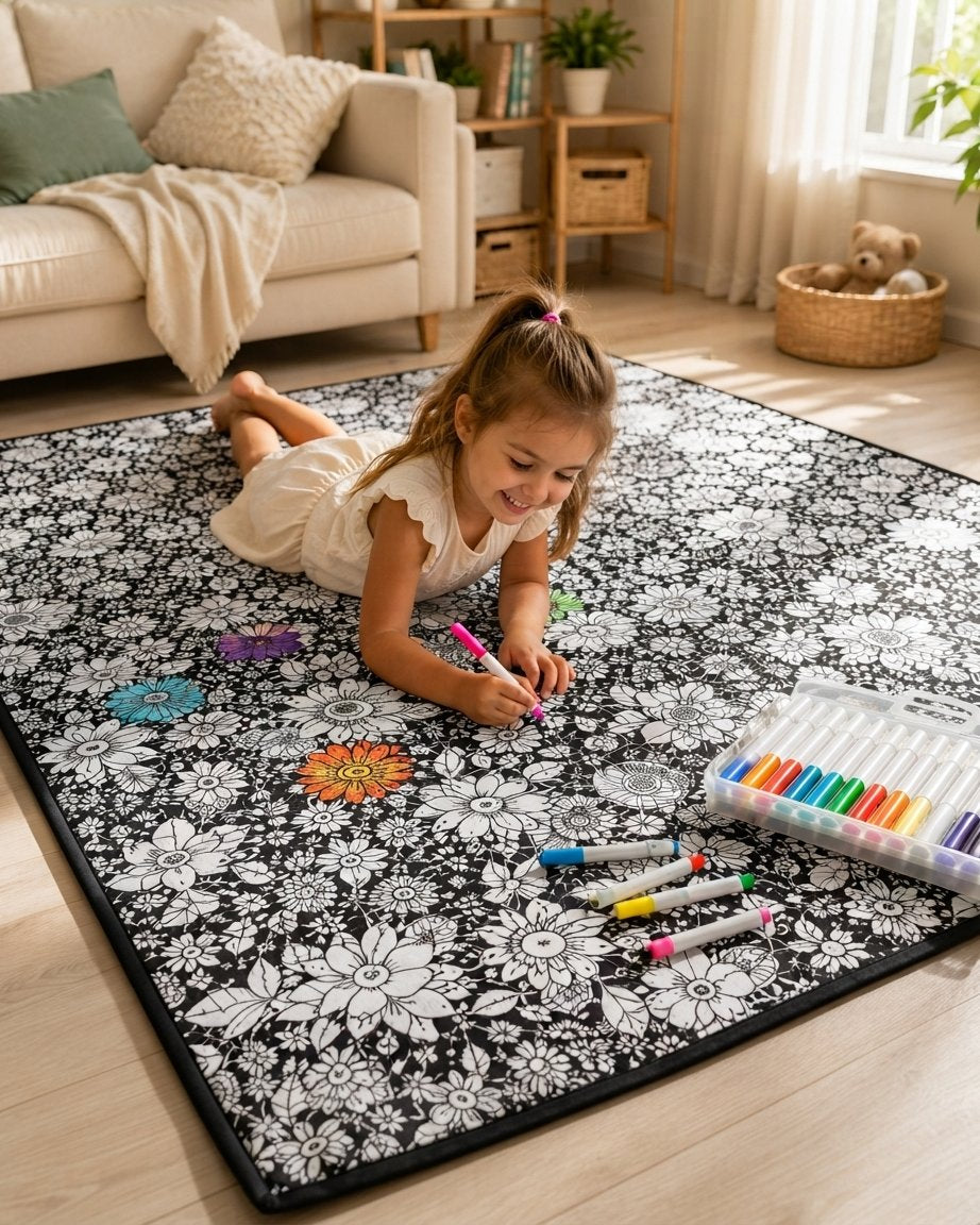 DIY Colouring Blanket – Washable Plush, Kids & Teens