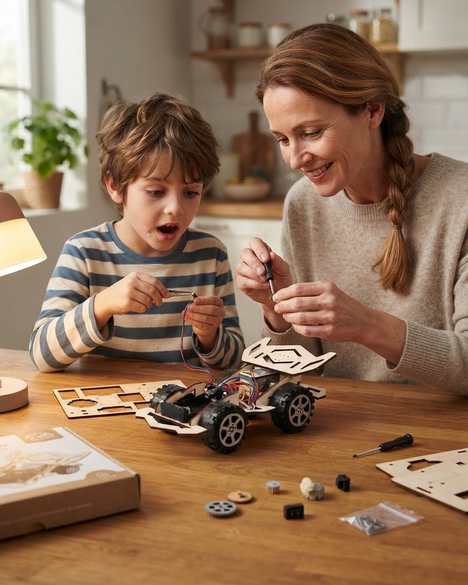 DIY Wooden Remote Control Car Kit for Kids