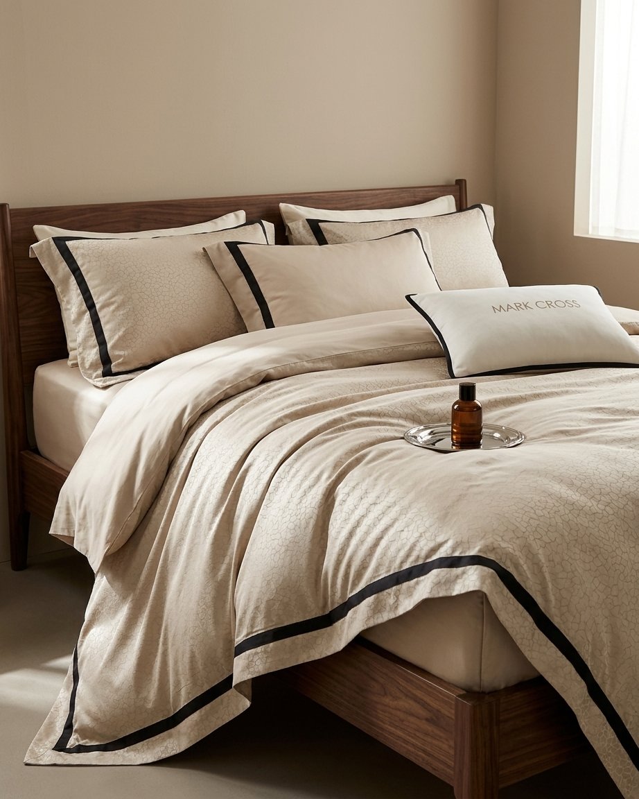 Egyptian Cotton Duvet Cover – Jacquard Weave, Double & King