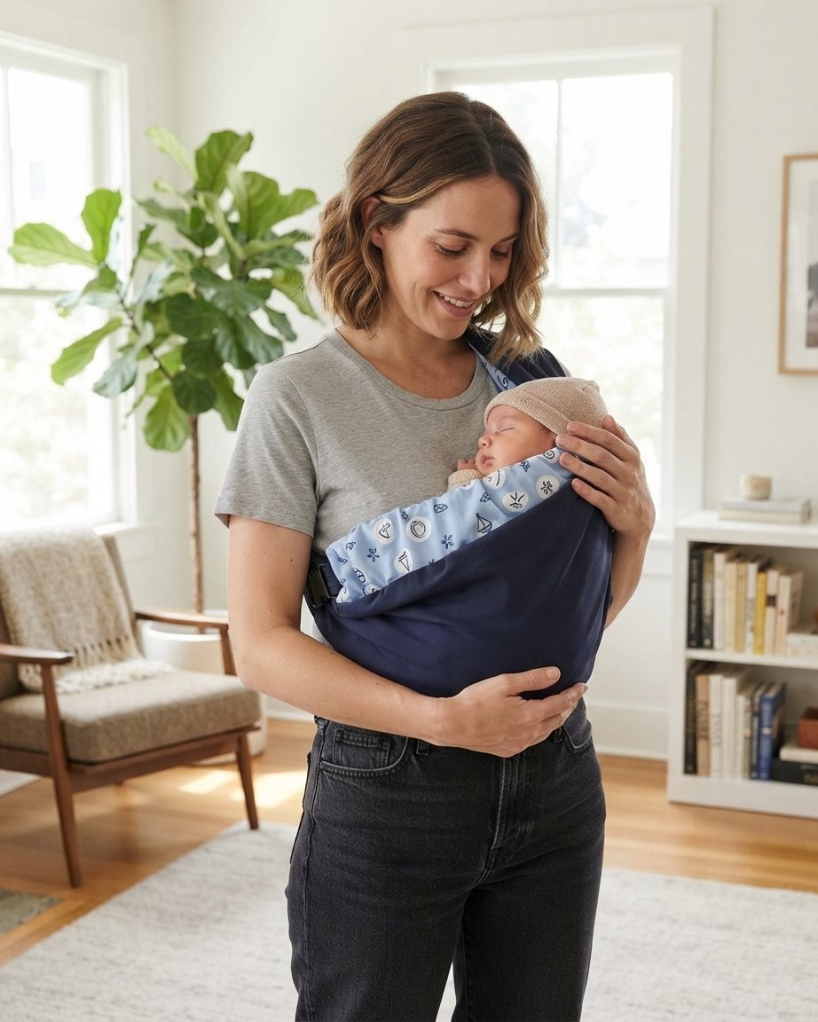 Ergonomic Baby Carrier with Padded Straps, Newborn to 9 kg