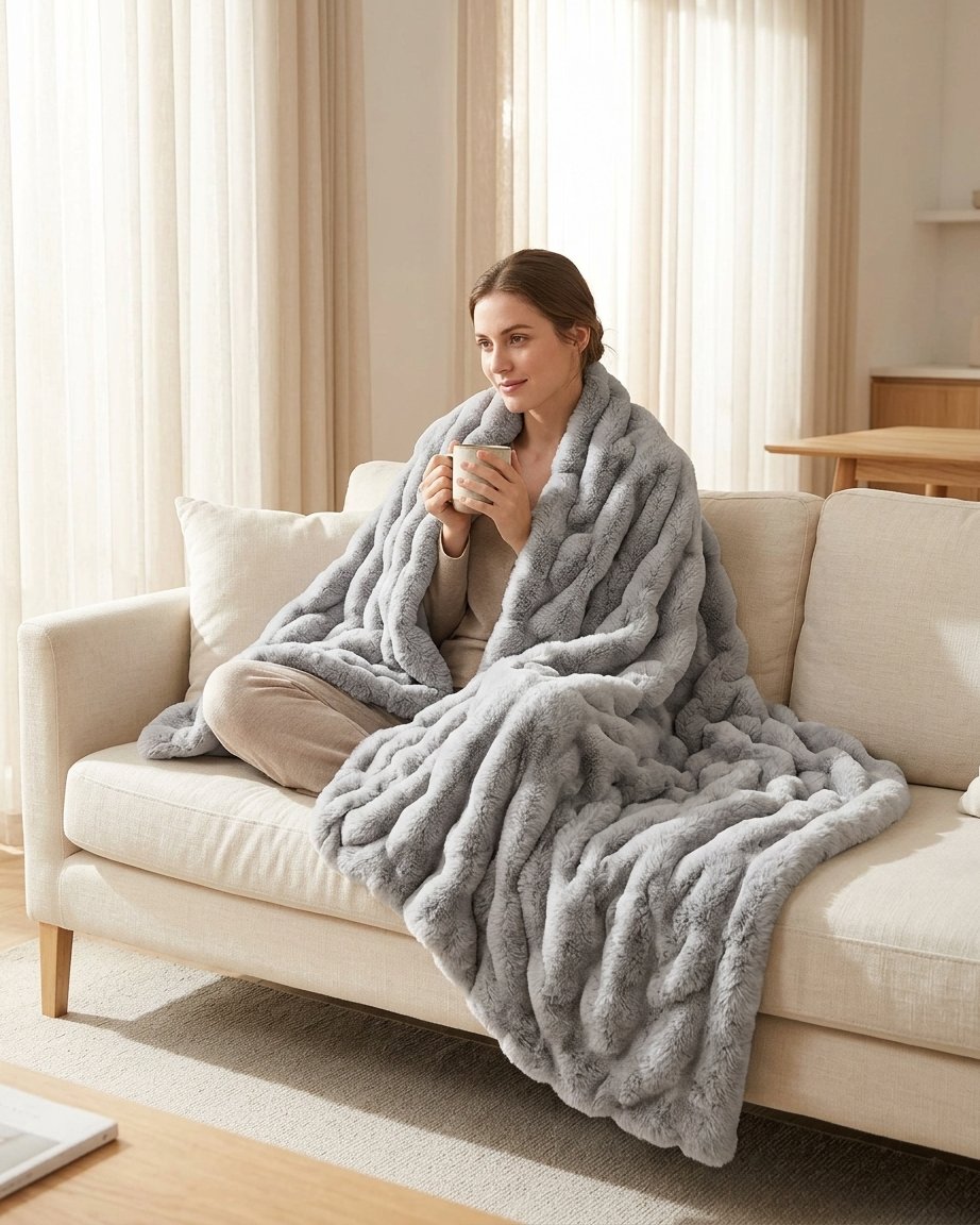 Faux Fur Throw Blanket – Ultra-Soft Plush, All Sizes