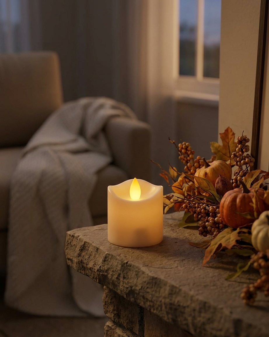 Flameless LED Tea Light Candles with Warm Glow – Set for Home and Event Decoration
