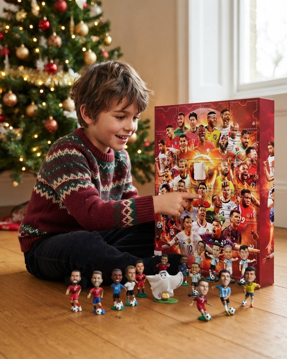 Football Advent Calendar with 24 Figurine Surprises