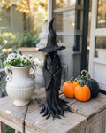 Handcrafted Witch Figurine – Decorative Resin Sculpture for Home and Garden