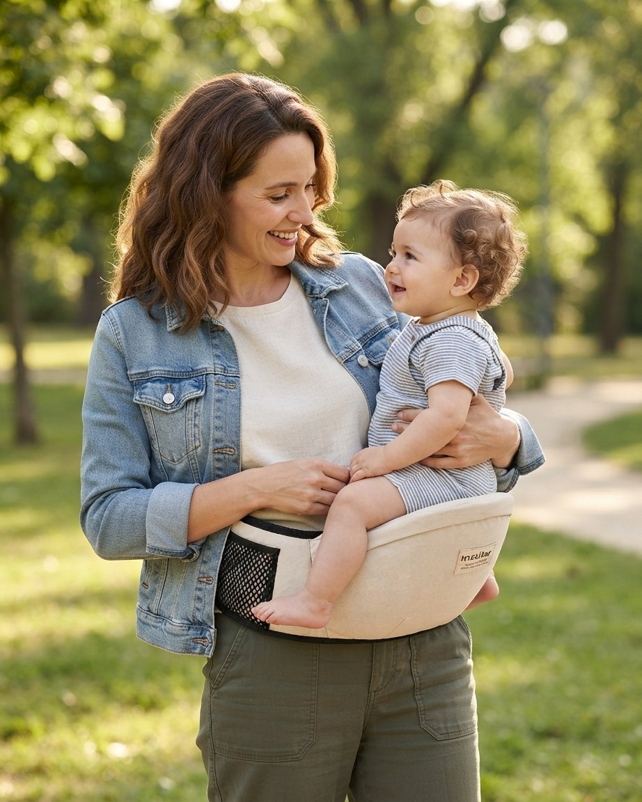 Hip Seat Baby Carrier with Quick-Release Clip
