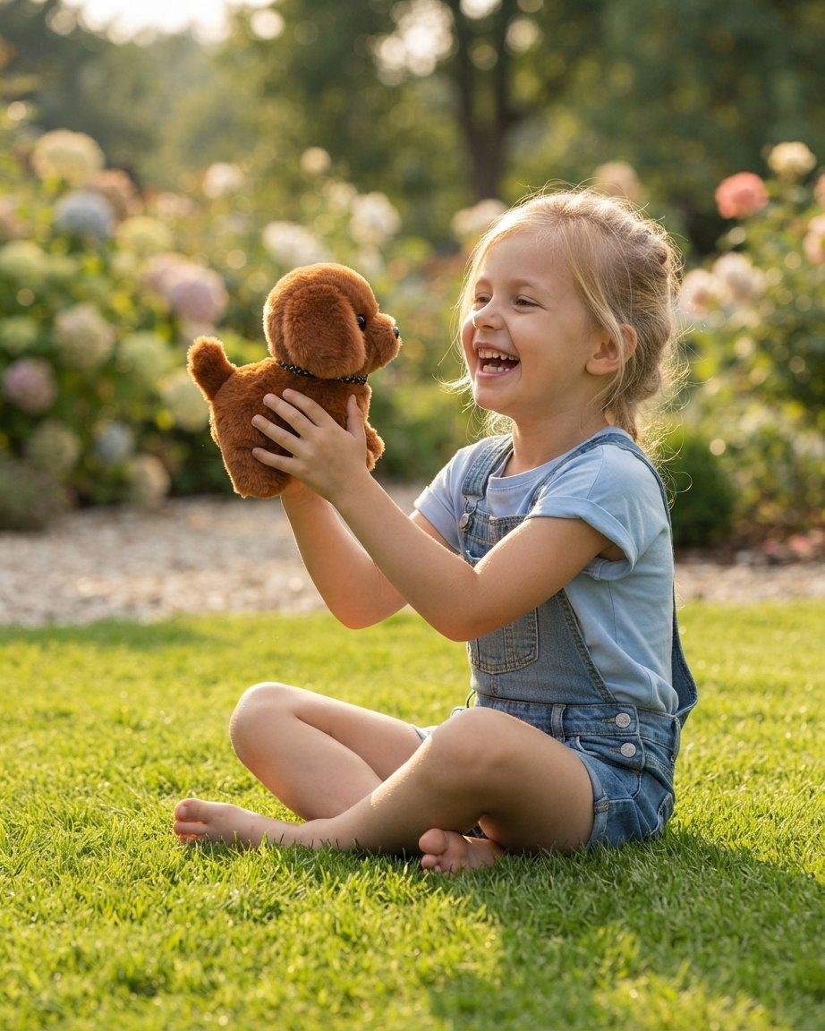 Interactive Plush Puppy Toy – Walks, Barks & Wags