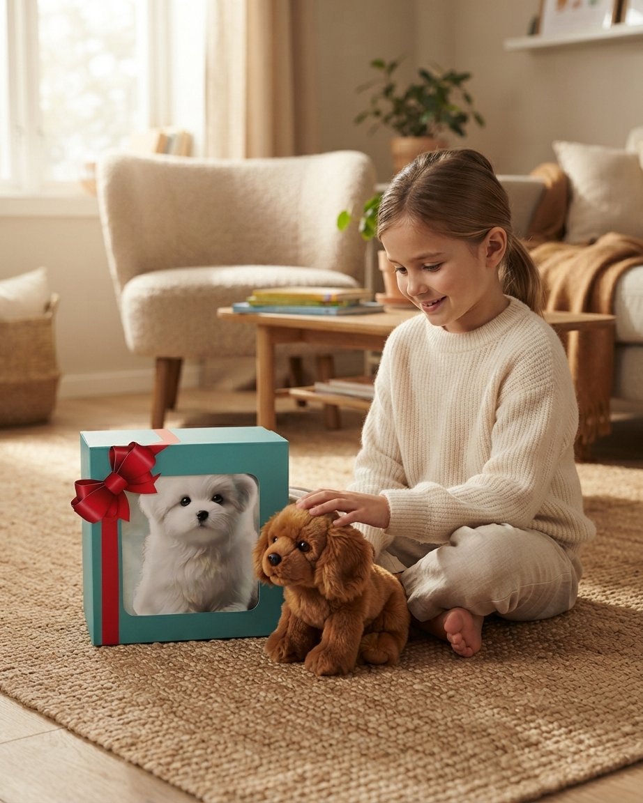 Interactive Plush Puppy Toy with Realistic Movement