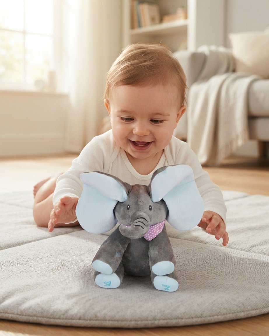 Interactive Singing Elephant Plush Toy for Babies