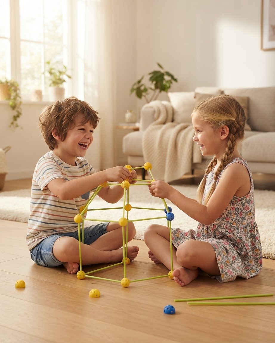 Kids Fort Building Kit – Sticks & Balls Construction Set