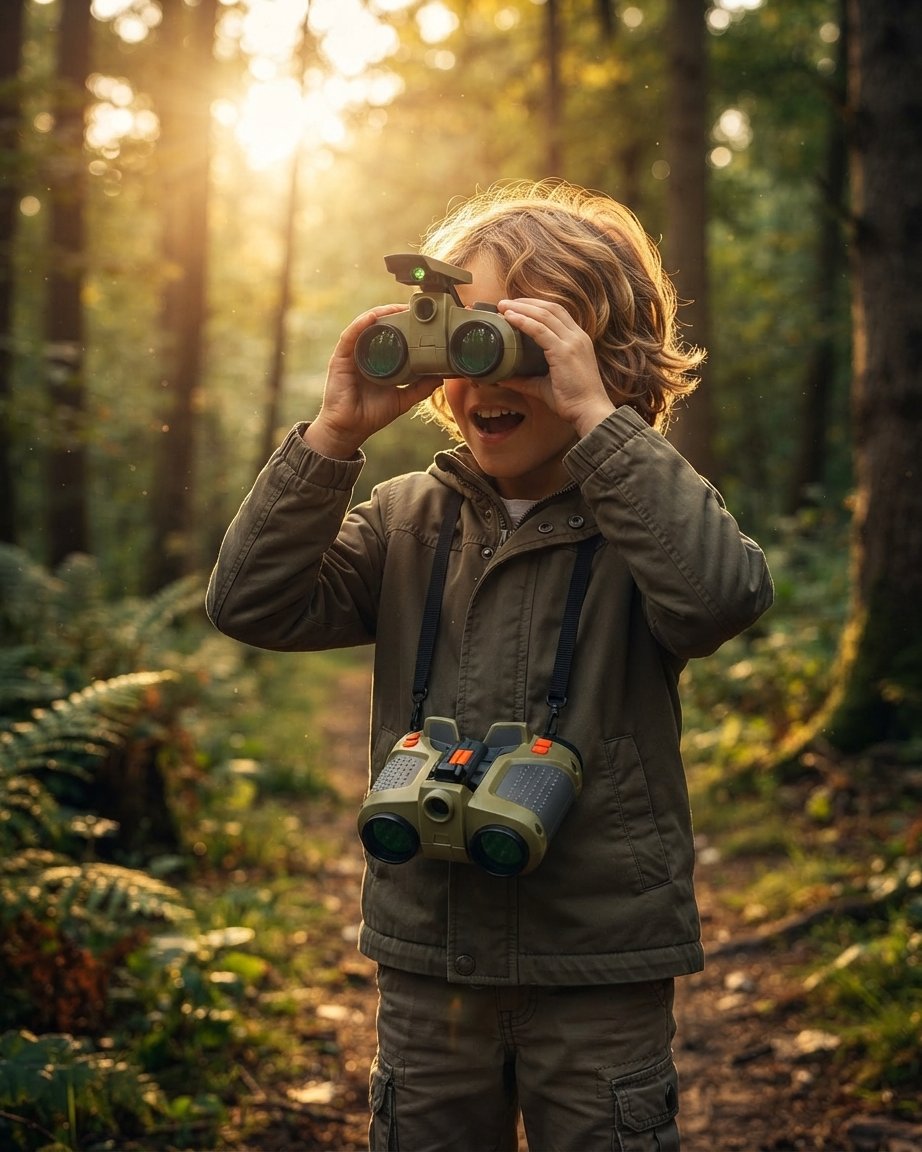 Kids' Night Vision Binoculars with Built-In Light