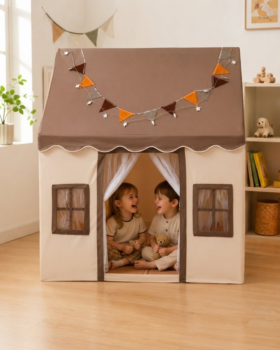 Kids Play Tent with Padded Mat – Indoor Playhouse